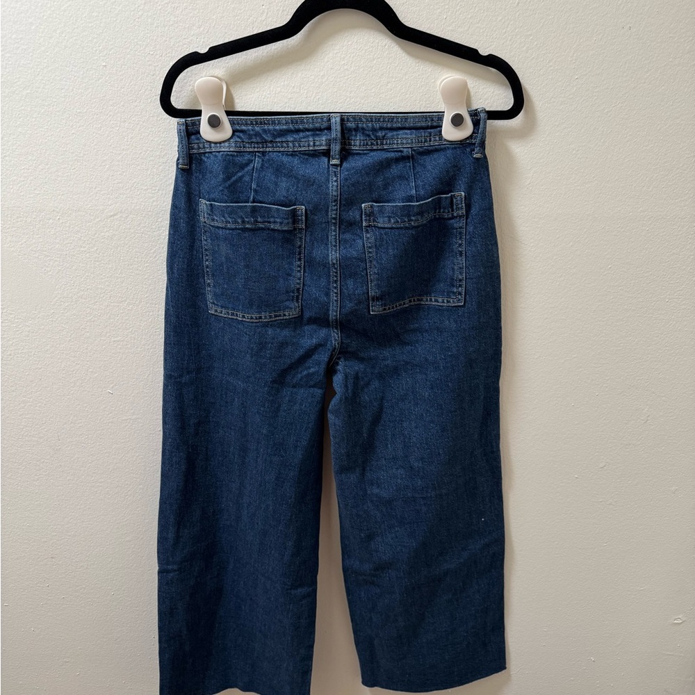 Women’s Blue Wide-Leg Jeans - Picture 6 of 6